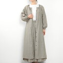 (OUTLET)Harriss ハリス ライトコート風ワンピース FO232-03006