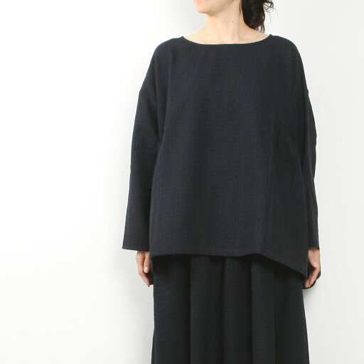 Honnete オネット Side Gathered Shirt HO-24AW T29 Honnete オネット Side Gathered Shirt HO-24AW T29