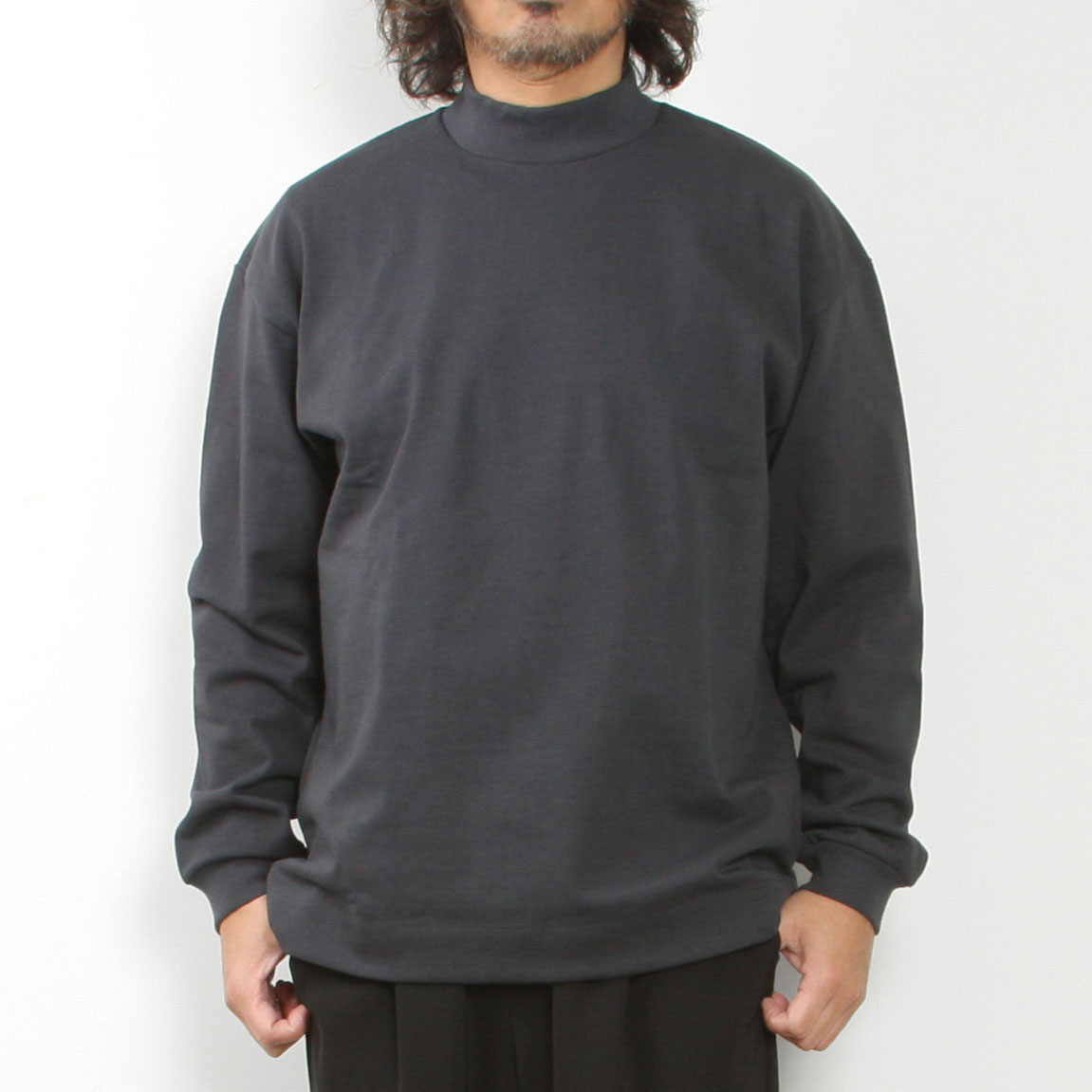LAMOND ラモンド MOCK NECK TEE LM-C-201