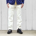 （OUTLET）OUVERT オヴェール PANTALONS/ホワイトコットンパンツ/ベイカーパンツモチーフ