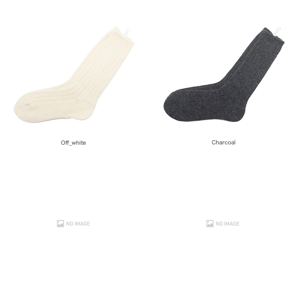MIDLAND SHIPのR&D.M.Co- アールアンドディーエムコー WOOL RIB SOCKS NO.2740｜アングル2