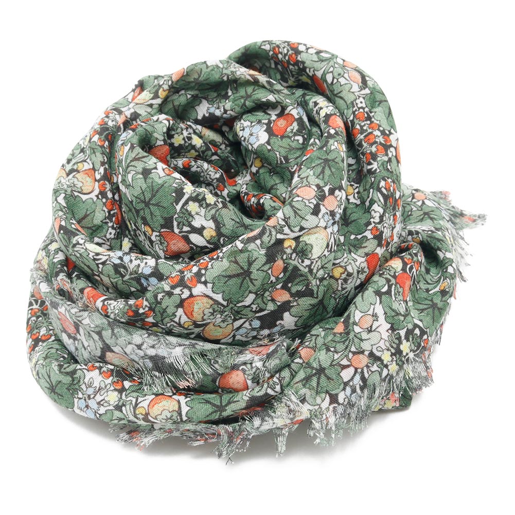 R&D.M.Co- アールアンドディーエムコー WILD BERRY FIELD LAWN GAUZE SHAWL NO.7885