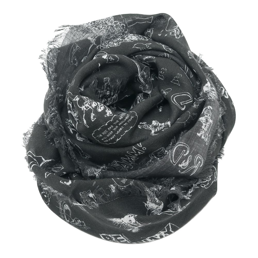 R&D.M.Co- アールアンドディーエムコー GRAFFITI GAUZE　SHAWL NO.7960