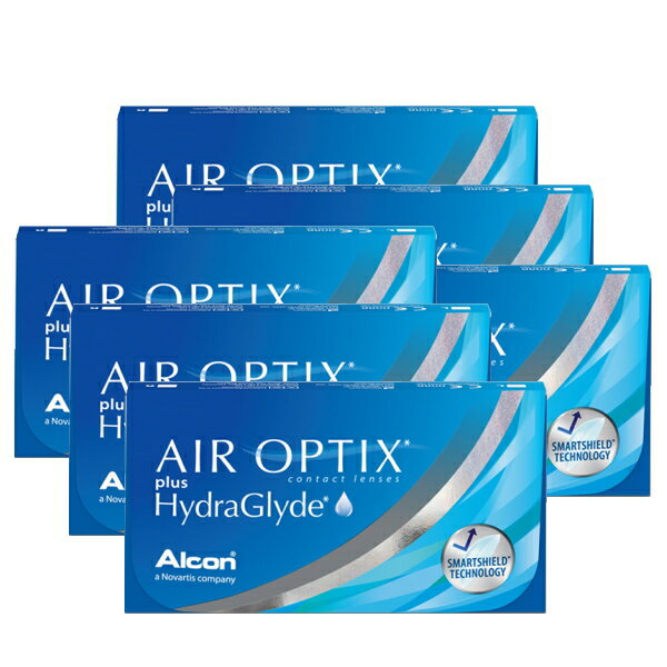 【送料無料！6箱】エアオプティクス プラス ハイドラグライド 2ウィーク 6枚入り 6箱 2週間使い捨て 2w..