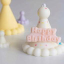 シリコンモールド 誕生日 帽子 ハット プレート 文字 型 バースデー DIY キャンドル ハンドメイド レジン モールド ギフト イベント