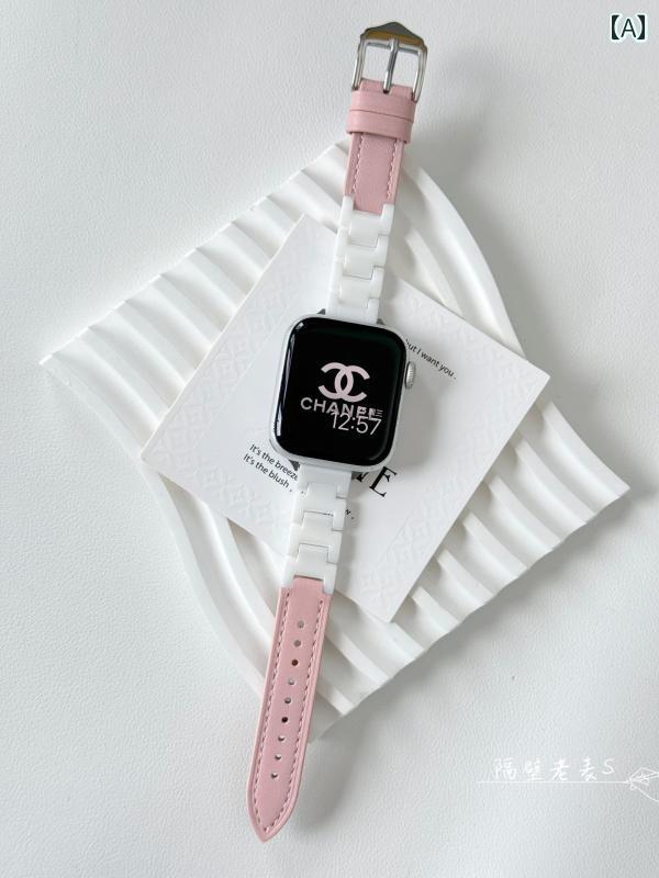 Apple Watch バンド メタル 合皮 交換ベルト 細身デザイン 高級感 Apple Watch1-10/Ultra/se対応