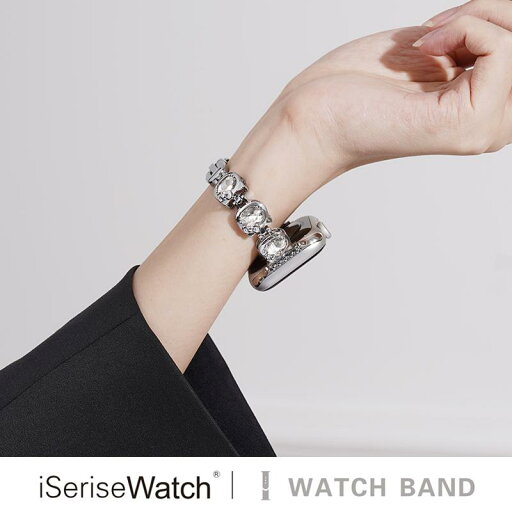 Apple Watch バンド クリスタルストーン メタル 交換ベルト 細身デザイン 夏向け 高級感 Apple Watch1-10/Ultra/se対応 Apple Watch バンド クリスタルストーン メタル 交換ベルト 細身デザイン 夏向け 高級感 Apple Watch1-10/Ultra/se対応