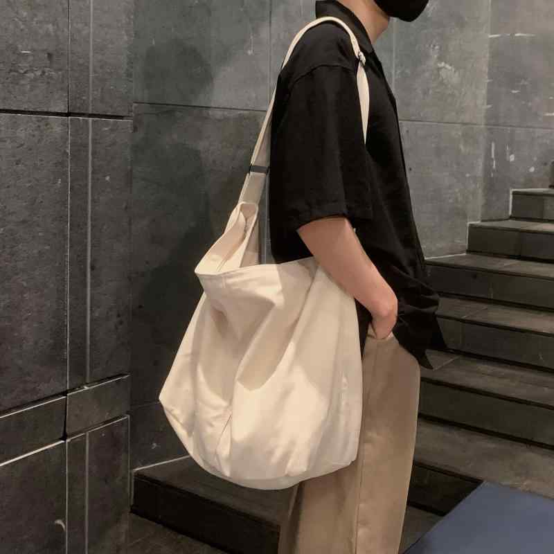 キャンバス バッグ メンズ 大容量 クロス ボディバッグ ショルダーバッグ 学生 メッセンジャーバッグ