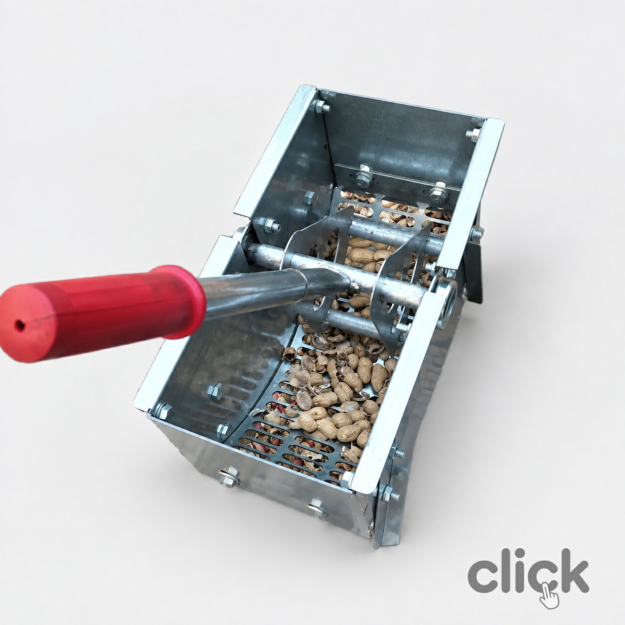 手動式 花生脱穀機?殻むき器 便携型 ハンドクラッシャー 家庭用 ピーナッツ殻剥きツール 種子分離?高速脱殻 簡単操作 大容量で効率アッ