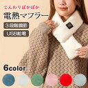 電熱マフラー ネックウォーマー マフラー USB給電 ポケット付き ヒーター 洗える 暖かい 電気マフラー 熱線 ブルー ホワイト グリーン ピンク レッド グレー 冬 3段階調節 簡単操作 ぽかぽか ふわふわ ギフト プレゼント