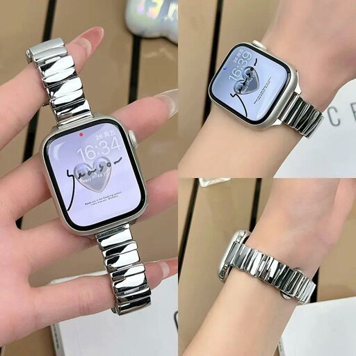 Apple Watch バンド アップルウォッチ 互換品 金属 メタル チェーン ブロック シンプル 個性的 カジュアル ゴールド シルバー ブラック マットシルバー ローズゴールド 38mm 40mm 41mm 42mm 44mm 45mm 46mm 49mm Apple Watch バンド アップルウォッチ 互換品 金属 メタル チェーン ブロック シンプル 個性的 カジュアル ゴールド シルバー ブラック マットシルバー ローズゴールド 38mm 40mm 41mm 42mm 44mm 45mm 46mm 49mm