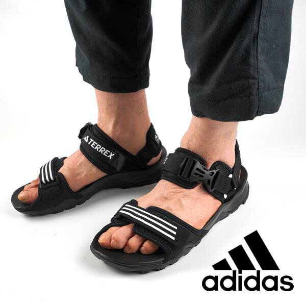 アディダス スポーツサンダル メンズ 【最大1000円OFFクーポン+P2倍以上 6月1日】【30％OFF】 アディダス adidas TERREX CYPREX ULTRA DLX SANDALS HP8651 テレックス サイプレックス ウルトラ サンダル スポサン アウトドア 黒 メンズ スポーティ