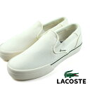 ラコステ LACOSTE JUMP SERVE SLIP 124 6 CMA 47CMA0037 白 キャンバススニーカー スリッポン 日本正規品 メンズ カジュアル スポーティ シンプル 送料無料 おしゃれ クラシカル レトロ