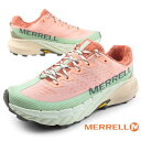 メレル MERRELL AGILITY PEAK 5 アジリティー ピーク J068168 ピーチ トレイルランニング トレッキング トレラン アプローチ 登山靴 レディース アウトドア