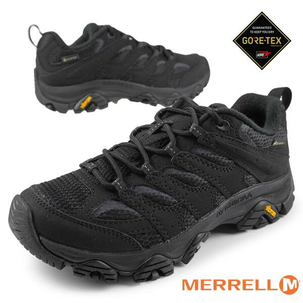 メレル MERRELL MOAB 3 SYNTHETIC GORE-TEX W500426 モアブ シンセティック ゴアテックス 黒 透湿・防水 ハイキングシューズ 登山靴 レ..