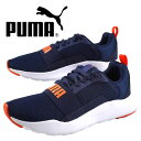 【全品ポイント5倍以上 27日10時まで】プーマ PUMA WIRED JR 366901-13 ワイヤード 紺橙 スニーカー ジュニア/レディース カジュアル スポーティ シンプル