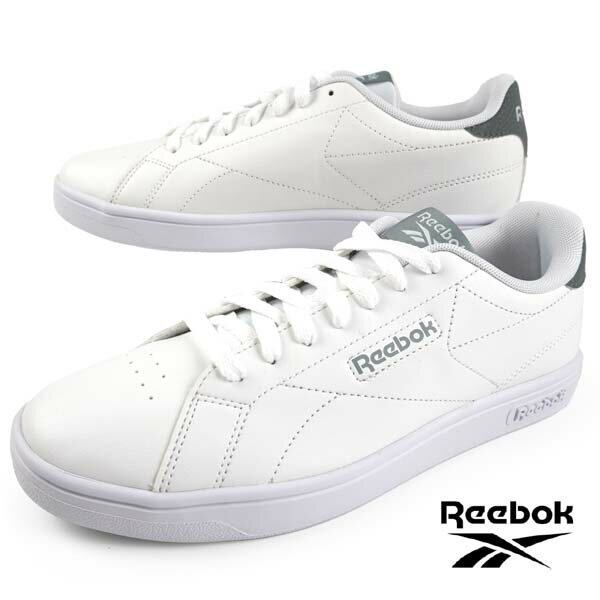 リーボック Reebok COURT CLEAN 100207972 コートクリーン 白/灰 コートスニーカー カジュアル クラシカル シンプル レトロチック ...