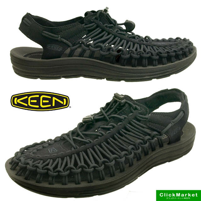 キーン KEEN UNEEK 1014097 ユニーク サンダル 防滑 アウトドア 黒/黒 メンズ