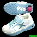 ショック SHOCK OXO SW019 ローラーシューズ 厚底 スニーカー マジックベルト 白 0019 キッズ
