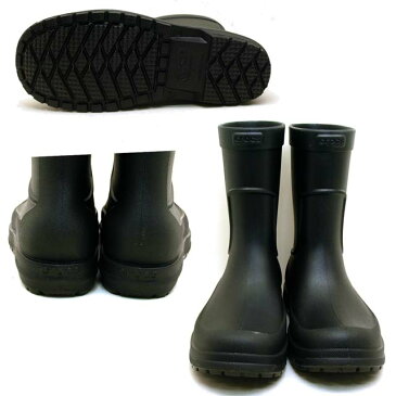 クロックス crocs allcast rain boot オールキャスト レイン ブーツ 204862-060 黒 レインブーツ 長靴 メンズ