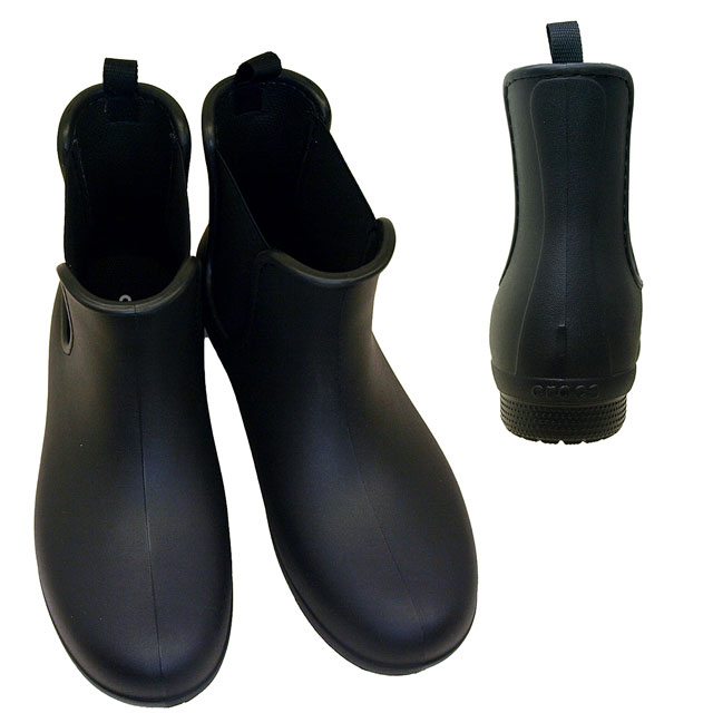 クロックス crocs freesail chelsea boot 204630-060 黒 フリーセイル チェルシー ブーツ レディース