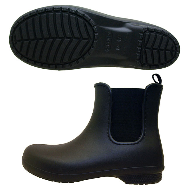 クロックス crocs freesail chelsea boot 204630-060 黒 フリーセイル チェルシー ブーツ レディース