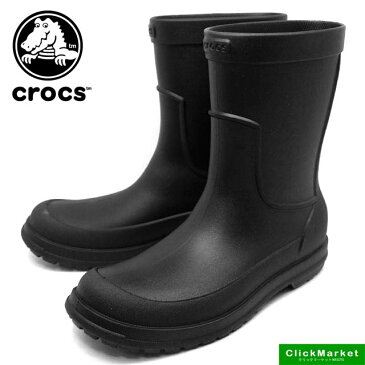 クロックス crocs allcast rain boot オールキャスト レイン ブーツ 204862-060 黒 レインブーツ 長靴 メンズ