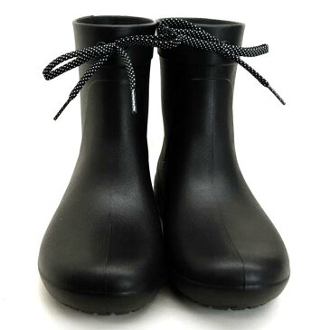 クロックス crocs Freesail Shorty Rain Boot フリーセイル ショーティー 203851-001 黒 レインブーツ レディース