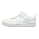 【全品ポイント5倍以上 24日20時より】ナイキ NIKE COURT BOROUGH LOW 2 PSV コートバーロウ ロー 2 BQ5451-100 スニーカー 白 キッズ/ジュニア