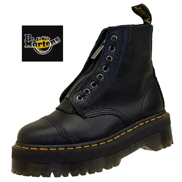 【保革用ミンクオイルプレゼント】【日本正規品】ドクターマーチン Dr.Martens SINCLAIR シンクレア ジャングル ジッパー ブーツ 黒 22564001 レディース カジュアル シンプル おしゃれ 送料無料