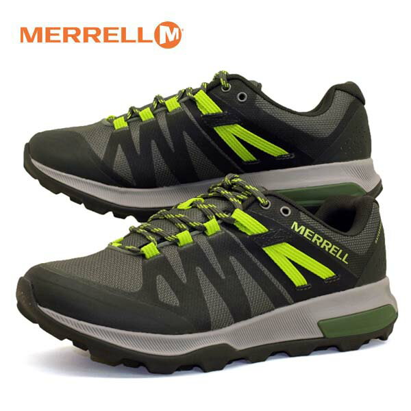 メレル MERRELL ZION FST WATERPROOF 035335 ザイオン ウォータープルーフ 防水 軽量 オリーブ ハイキング メンズ