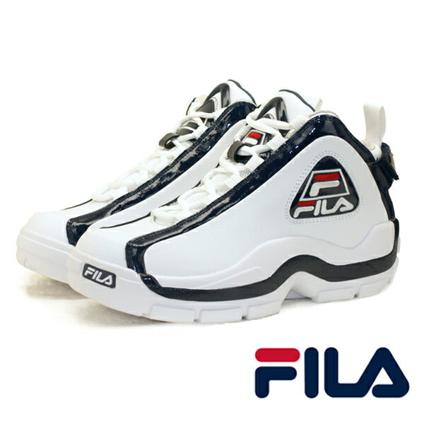 フィラ FILA GRANT HILL II F0313 グラント ヒル 2 96GL 白紺 ハイカット スニーカー メンズ