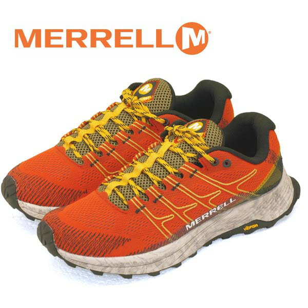 メレル MERRELL MOAB FLIGHT モアブ フライト 066741 橙 トレイルランニング 登山靴 メンズ
