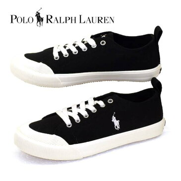 【日本正規品】ポロ ラルフローレン POLO RALPH LAUREN KESWICK 黒 カジュアル キャンバス スニーカー 102350 ジュニア/ガールズ