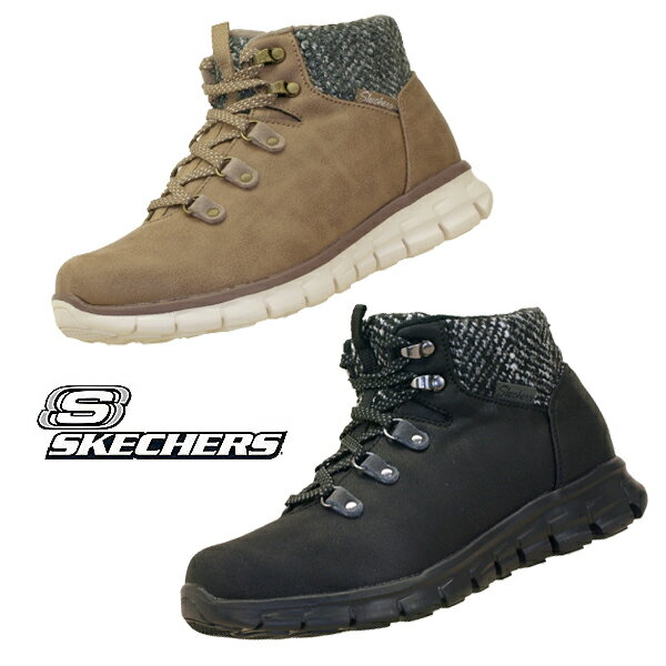 スケッチャーズ SKECHERS SYNERGY - COLD DAZE 167200 BBK TPE 防滑 撥水 ショートブーツ レディース