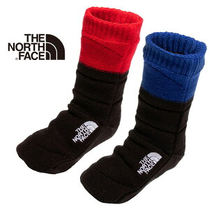 ノースフェイス THE NORTH FACE Nuptse Bootie Socks NNJ82233 BK RK ヌプシ ブーティ ソックス 防寒 ルームソックス キッズ あす楽 シンプル かわいい おしゃれ