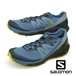 サロモン SALOMON SENSE RIDE 4 412104 センス ライド 青 トレイルランニングシューズ マラソン ジョギング トレラン 軽量 メンズ あす楽 送料無料 カジュアル アウトドア シンプル スポーティ