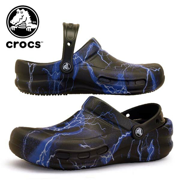 クロックス crocs bistro graphic Clog 204044 0GZ ビストロ グラフィック クロッグ 黒 レディース/メンズ