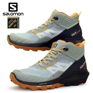 女性用_軽量登山靴 サロモン SALOMON OUTPULSE MID GORE-TEX W 415938 ハイキング ゴアテックス 防水