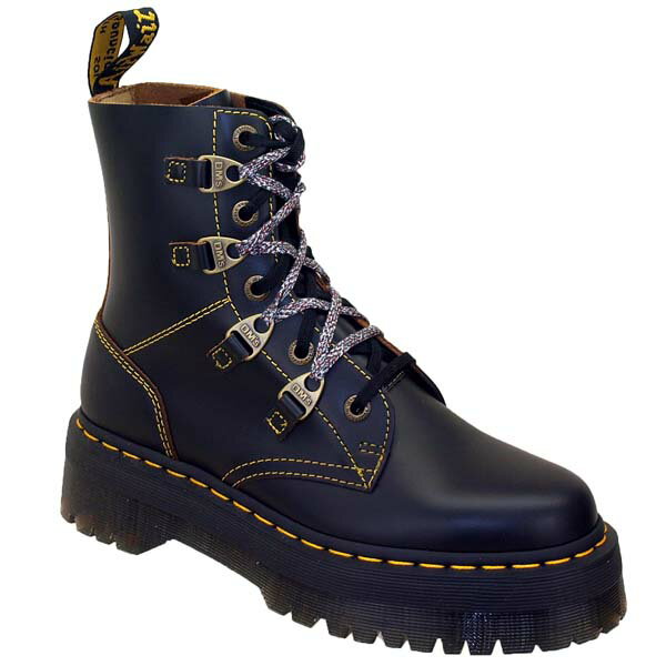 [日本正規品]ドクターマーチン Dr.Martens COLLIER 27036001 コリヤー 黒 9ホールブーツ 厚底 カジュアル ミドル丈 レディース/メンズ あす楽 送料無料