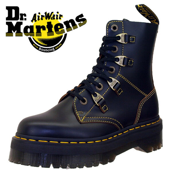 [日本正規品]ドクターマーチン Dr.Martens COLLIER 27036001 コリヤー 黒 9ホールブーツ 厚底 カジュアル ミドル丈 レディース/メンズ あす楽 送料無料