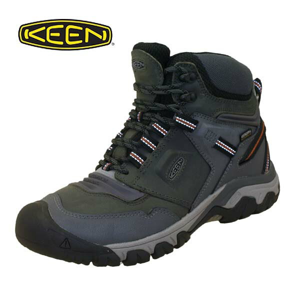 【30％OFF】キーン KEEN RIDGE FLEX MID WP リッジ フレックス ミッド ウォータープルーフ 1026083 濃灰 防水 登山靴 ハイキングシューズ アウトドア メンズ あす楽 送料無料