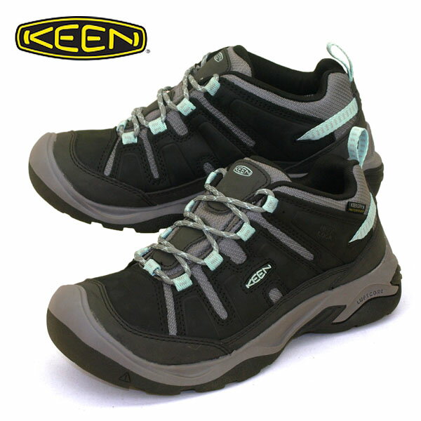 キーン KEEN CIRCADIA WP 1026772 サーカディア ウォータープルーフ 黒 防水 ハイキングシューズ アウトドア シンプル レディース