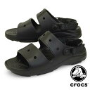 【全品ポイント5倍以上 24日20時より】クロックス crocs classic all terrain sandal 207711-001 クラシック オール テレイン サンダル 2本ベルト スライド シャワー アウトドア 黒 メンズ カジュアル シンプル バックスベルト