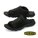 ■商品概要■KEEN UNEEK SNK SLIDE キーン　ユニーク スニーク スライド 　サンダル 1024894 カラー：Black/Black アッパー：ラウンドポリエステルコード×リサイクルPETナイロン　ソール：TPR ■商品説明■Open Air Sneaker UNEEK. UNEEK SNKをミニマルにアップデートしたスライドスニーカー。 UNEEKのアッパーデザインに、最上級の履き心地を実現した肉厚なミッドソールをハイブリッド、 リサイクルマテリアルを多用したエコロジカルプロダクト。 オープントゥスライドスニーカーバージョン。 ・プラスチックとゴムの中間の性質を持ち、軽量性と耐久性に優れたTPRアウトソールは、リサイクルも可能 ・2.5mmリサイクルPETプラスチック製のラウンドポリエステルコード×リサイクルPETナイロンアッパー ・踏み跡を残さず、耐摩耗性とグリップ性に優れたノンマーキング仕様 ■大きさについて■ 一般的なスポーツスニーカーと変わらない大きさですが、 足甲ベルトのストレッチがしっかりしているので、 幅広足の方やゆったりお履きになりたいお客様は、0.5cm大きめをお勧めいたします。 ■KEEN一覧 ■メンズサンダル一覧 ■アウトドア一覧