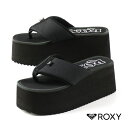 ロキシー ROXY SUNNY SUNSET サニー サンセット RSD232204 BLK 厚底 ボリュームソール トング プラットフォーム サンダル 黒 レディース シンプル