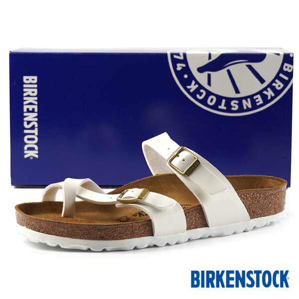 【最大2000円OFFクーポン 5月15日まで】【日本正規品】ビルケンシュトック BIRKENSTOCK Classic Mayari マヤリ トング コンフォート サンダル 1005280 エナメル パテント 白 レディース カジュアル シンプル アウトドア エレガント