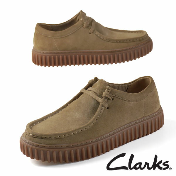 楽天クリックマーケットクラークス Clarks Torhill Lo トーヒル ロー 26173471 ローカット ワラビー サンド スエード 厚底 カジュアル メンズ シンプル おしゃれ ビジネス スポーティ あす楽 送料無料