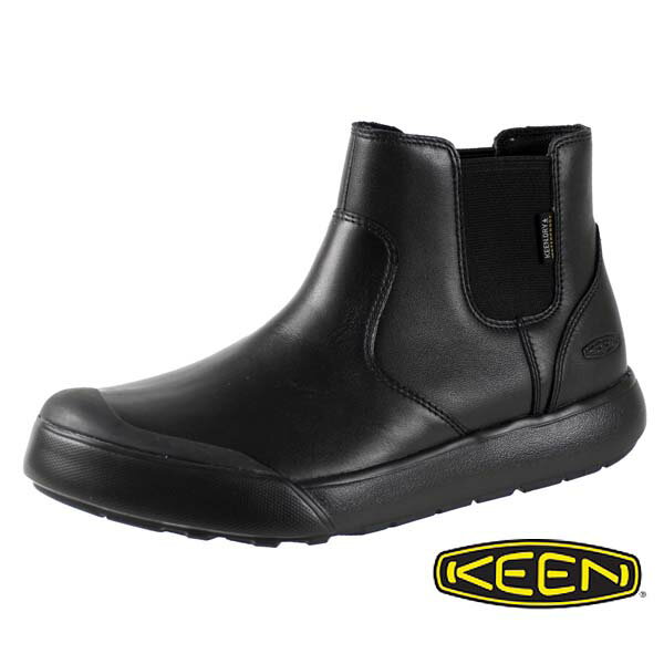 キーン ブーツ レディース 【最大2000円OFFクーポン 5月15日まで】【ポイント5倍！】 キーン KEEN ELENA CHELSEA WP 1027864 エレナ チェルシー ウォータープルーフ 黒 防水 サイドゴアブーツ レディース アウトドア シンプル スポーティ カジュアル