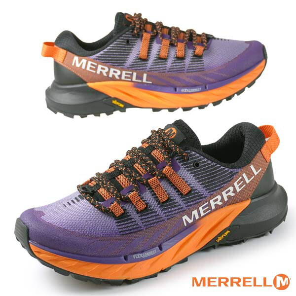 【最大2000円OFFクーポン 5月15日まで】メレル MERRELL AGILITY PEAK 4 アジリティー ピーク 067465 紫橙 トレイルランニング トレッキング トレラン 登山靴 メンズ アウトドア カジュアル